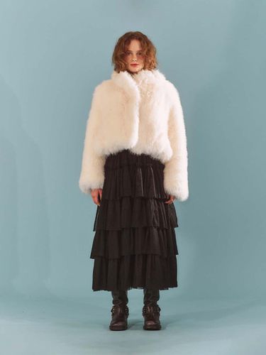 Faux Fluffy Jacket - White - fletta - Modalova