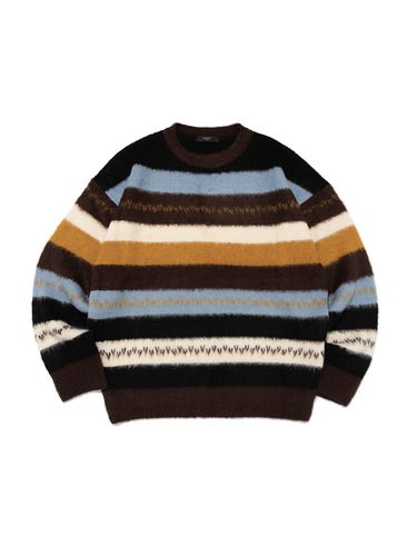 Colorblock Round Neck Knit Sweater - OTHERFITS - Modalova