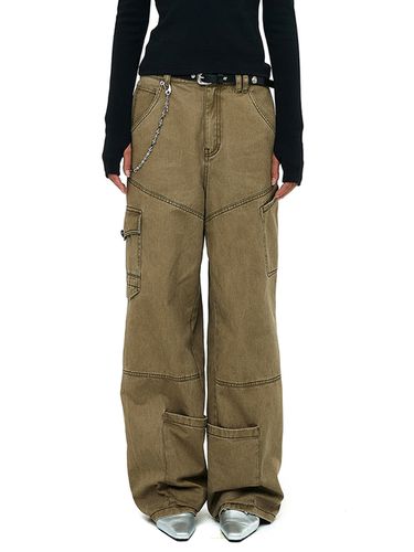 Big Pocket Cargo Pants_Brown - CERRIC - Modalova