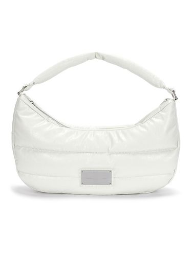 Faux Leather Half Moon Padding Bag - Matin Kim - Modalova