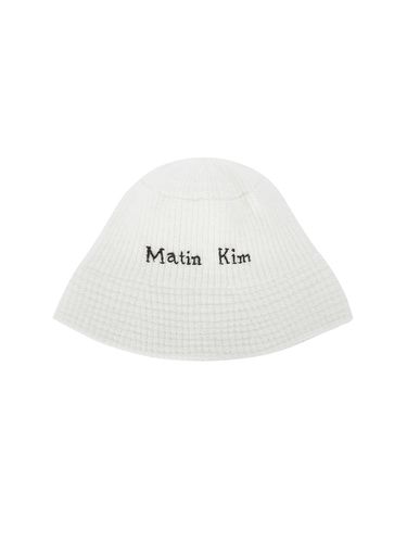 Logo Knit Bucket Hat - Matin Kim - Modalova