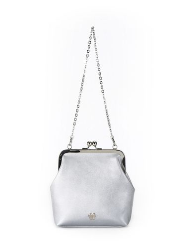 Clasp Medium Crossbody Bag_Silver - angelie - Modalova