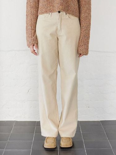 Corduroy Bijou Pants [2 Color] - chat de lama - Modalova