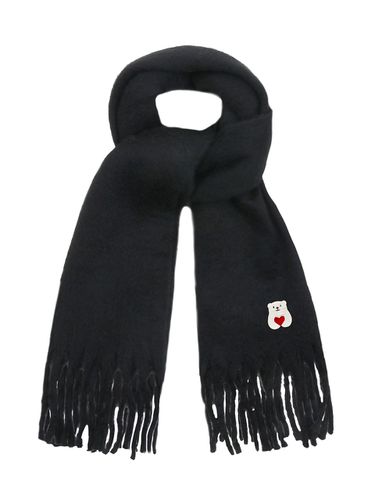 Polar Embroidery Bold Scarf - Black - GRAVER - Modalova