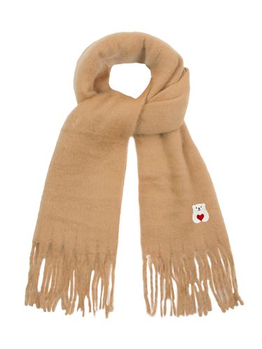 Polar Embroidery Bold Scarf - Brown - GRAVER - Modalova