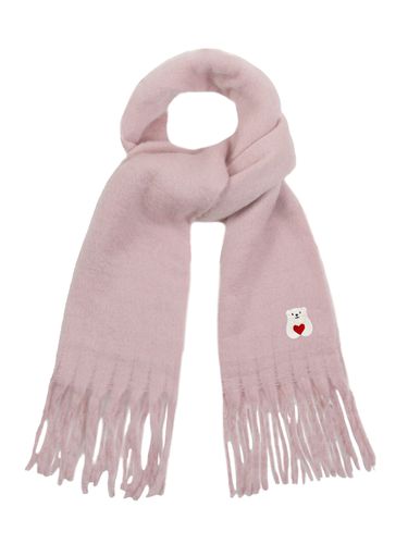 Polar Embroidery Bold Scarf - Pink - GRAVER - Modalova