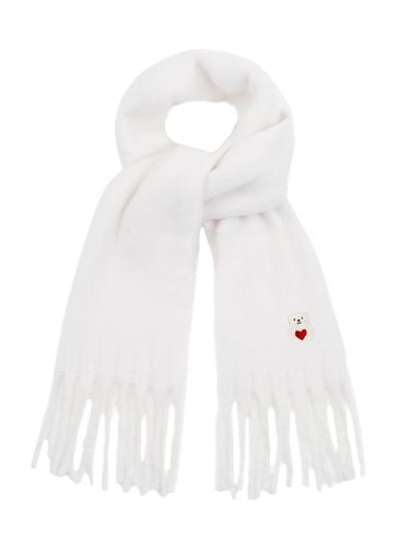 Polar Embroidery Bold Scarf - White - GRAVER - Modalova