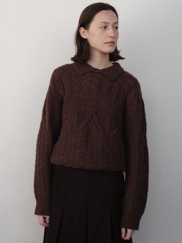 Bretta Collar Knit_Brown - LeniL - Modalova