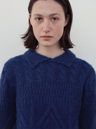 Bretta Collar Knit_Blue - LeniL - Modalova