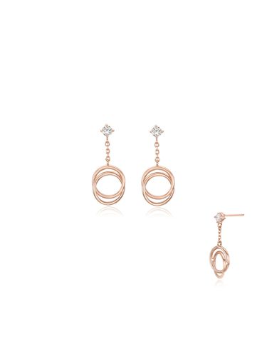 Ring Drop Silver Earring - STONEHENgE - Modalova