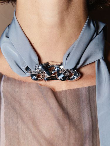 Lart Scarf N Necklace_Gray - AHNI - Modalova