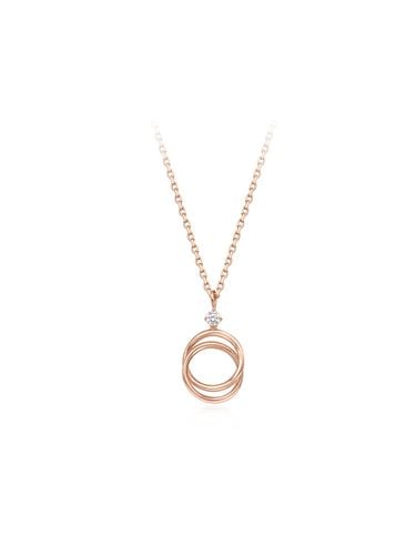 Ring Layered Silver Necklace - STONEHENgE - Modalova