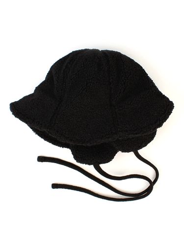 Fleece Earflap Bucket Hat - Black - Universal chemistry - Modalova