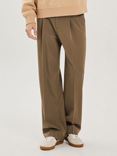 Wide-Fit One-Tuck Side Banding Pants _ - ADHOC - Modalova