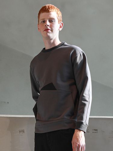 Front Pocket Oversized Fit Sweatshirt - 2colors - CUSTOM US - Modalova