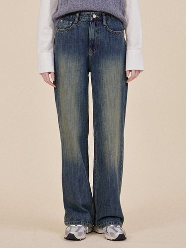 Low Half Banded Denim Pants - HAINT - Modalova