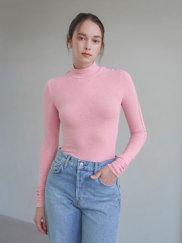 Basic Half Turtleneck Top _ 5 Colors - VEM.VER - Modalova