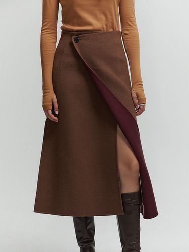 Double Face Wool Wrap Skirt - L’H.A.S - Modalova