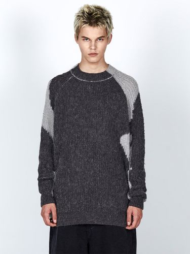 Dyeing Crew Neck Sweater _ Charcoal - Millo Archive - Modalova