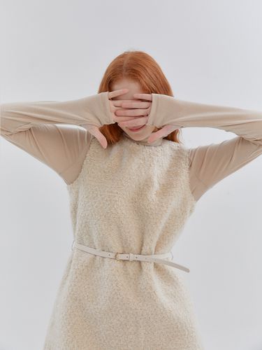 Warmer Turtleneck Top_Beige - ANOETIC - Modalova