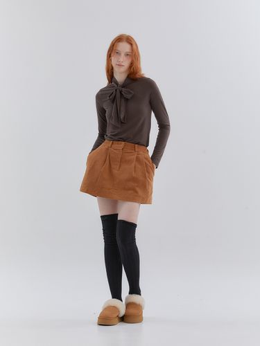 Corduroy Pintuck Skirt_2 Color - ANOETIC - Modalova