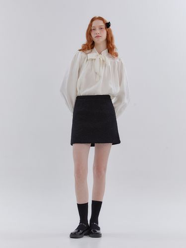 Day A-Line Wool Skirt_Black - ANOETIC - Modalova