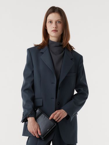 Tailored Wool Jacket (Deep Green) - EAAH - Modalova