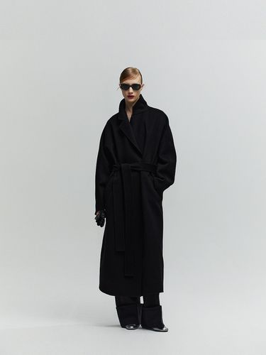 DE BASE] Layers Cashmere Robe Coat_Long_Black - L’H.A.S - Modalova