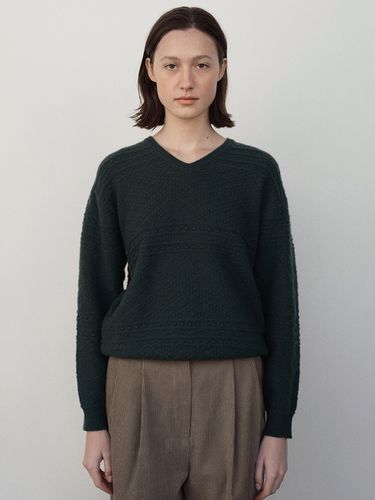 Nomar V-neck Knit_Forest - LeniL - Modalova