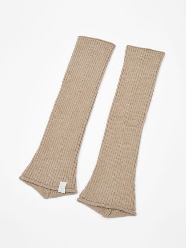 Loose Ribbed Leg Warmers_Beige - HAINT - Modalova