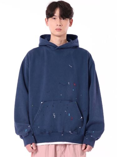 Hand Painting Washing Oversized Hoodie_Navy - THAT`S IT - Modalova