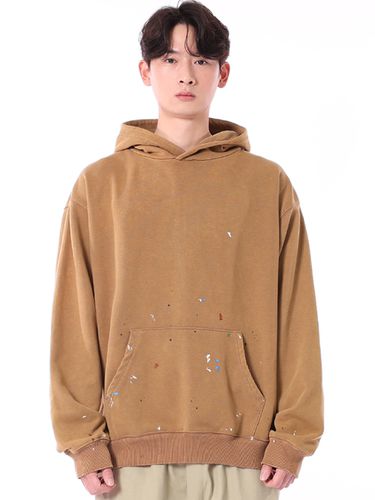 Hand Painting Washing Oversized Hoodie_Brown - THAT`S IT - Modalova