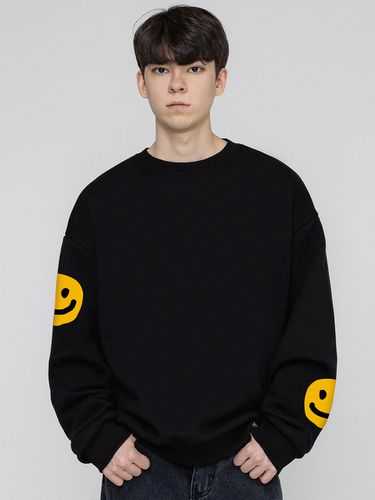 Unisex] Multi Dot Smile Drawing Sweatshirt - GRAVER - Modalova