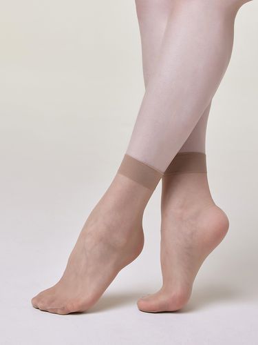 Basic Nude Quarter Socks (5 in 1 set) - HUGDAY - Modalova