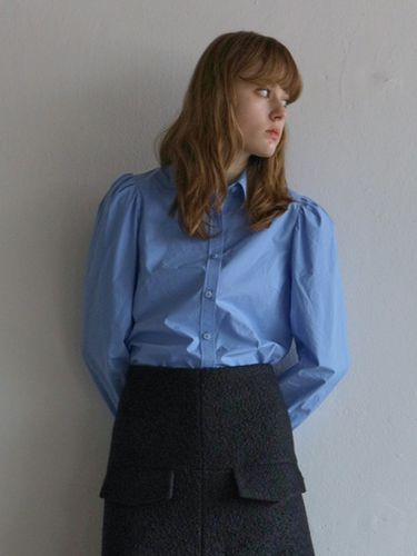 Puff Sleeve Shirt _ Blue - PAUL&ALICE - Modalova