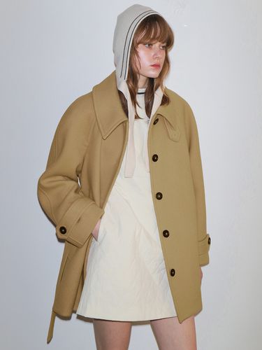 Raglan Half Wool Coat _ Camel - PAUL&ALICE - Modalova