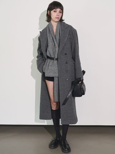 Boucle Double Coat_Grey - SIGREAT - Modalova