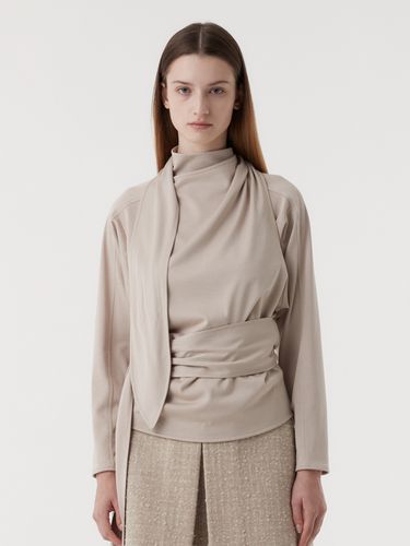 Lau Tie Blouse (Beige) - EAAH - Modalova