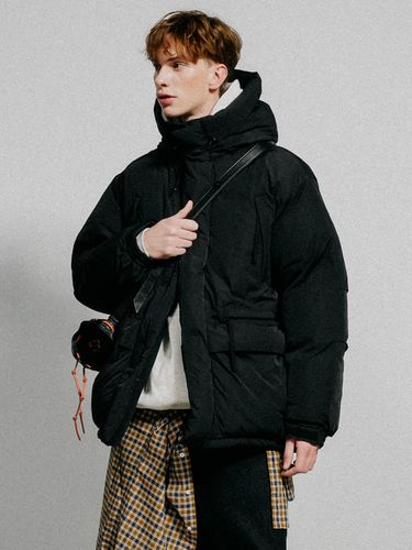 Hooded Puffer Heavy Jacket - Black - ready4next - Modalova