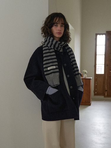 Handmade Wool Half Coat - URAGO - Modalova