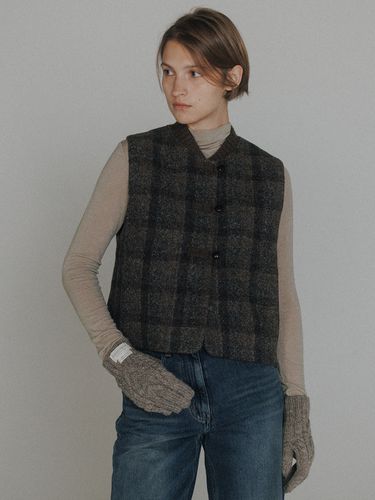 Raph Check Vest - Monochrome - Modalova