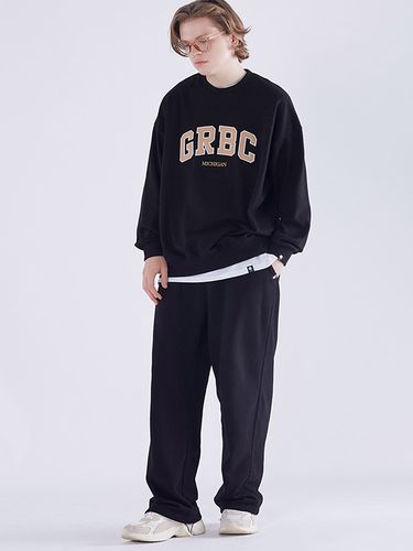 Big Patch Oversized Fit Sweatshirt and Sweatpants - GHOST REPUBLIC - Modalova