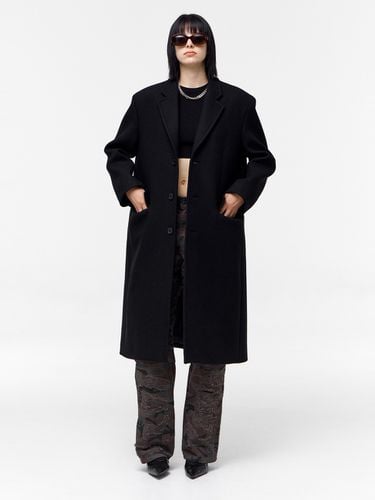 Oversized Single Coat _ Black - NUAKLE - Modalova