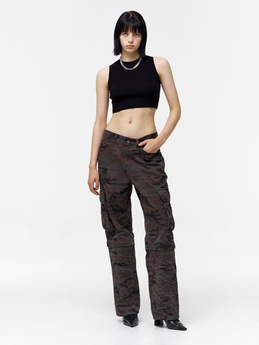 Wide Fit Camouflage Cargo Pants _ - NUAKLE - Modalova