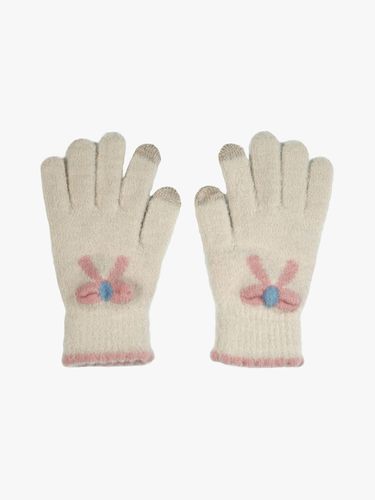 Margaret Ribbon Gloves - PINK PINEAPPLE - Modalova