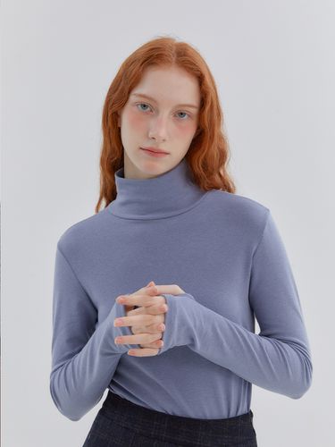 Warmer Turtleneck Top_Blue - ANOETIC - Modalova