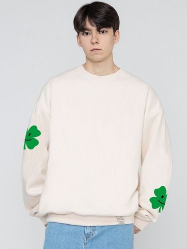 Multi Clover Smile Drawing Sweatshirt - GRAVER - Modalova