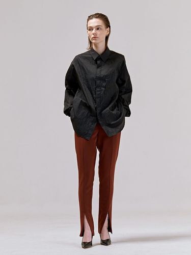 Slitted Slim Pants - NUAKLE - Modalova