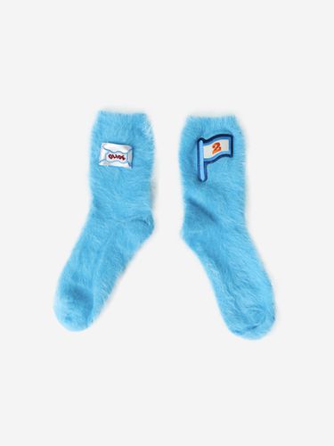 Snow Monstre Socks_Turquoise - MISU A BARBE - Modalova