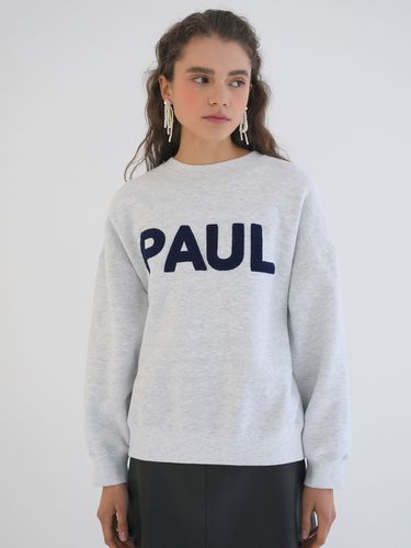 Boucle Embroidery Brushed Sweatshirt / - PAUL&ALICE - Modalova